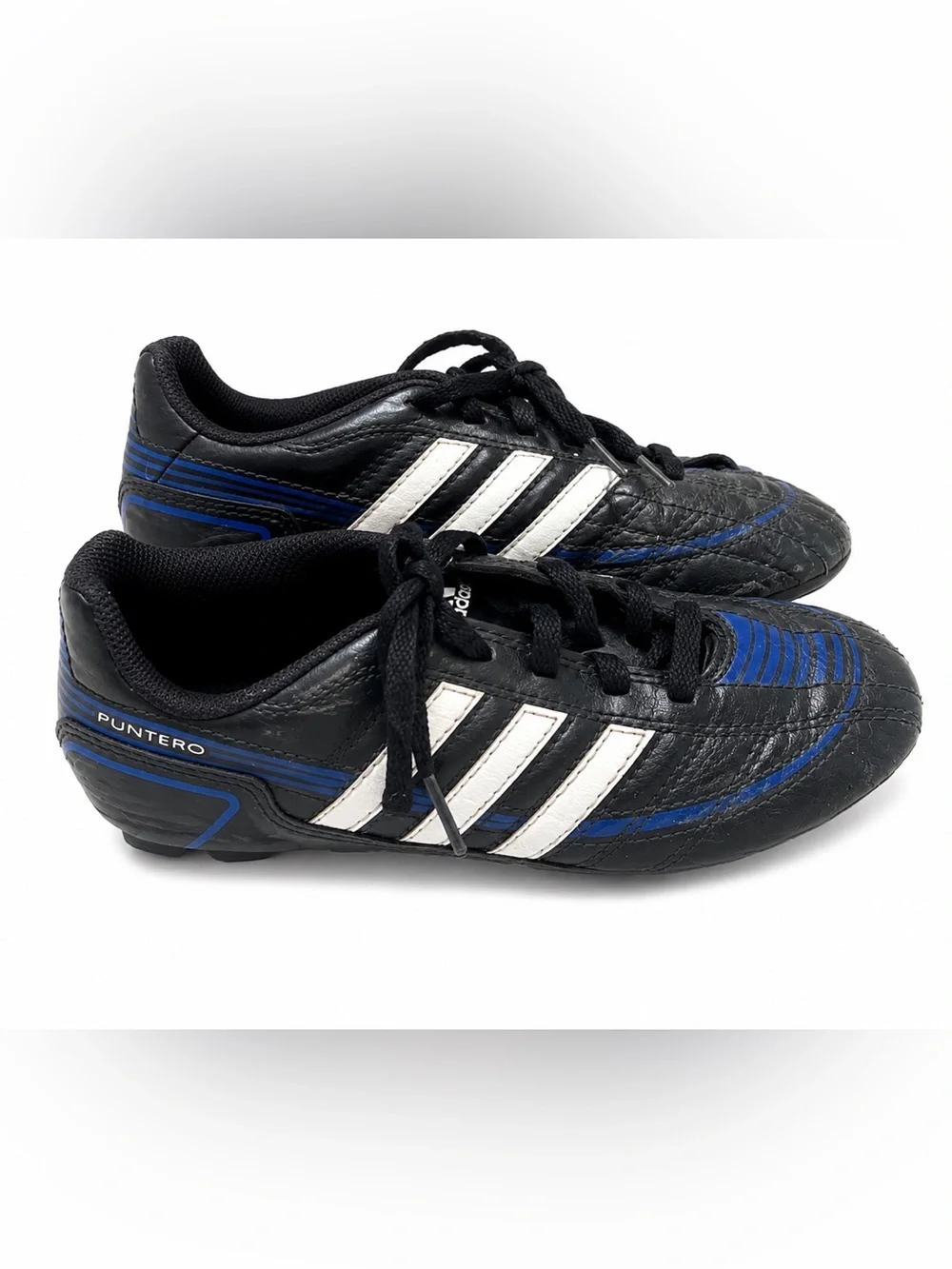 adidas Black, Blue & White Kids Soccer Cleats
